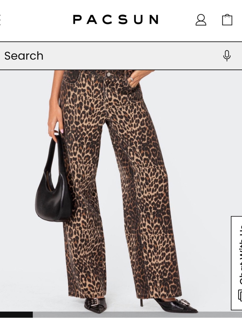 PACSUN Leopard Denim-Women’s-XS-NEW
